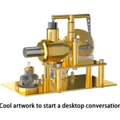 ENJOMOR DIY Stirling Engine Model Kit - Metal Balance Hot Air Stirling Engine Model Educational Toy