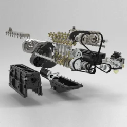ENJOMOR GS-L6 1/5 Scale 28CC Inline 6-Cylinder DOHC 4-Stroke Water-Cooled Gasoline IC Engine Model