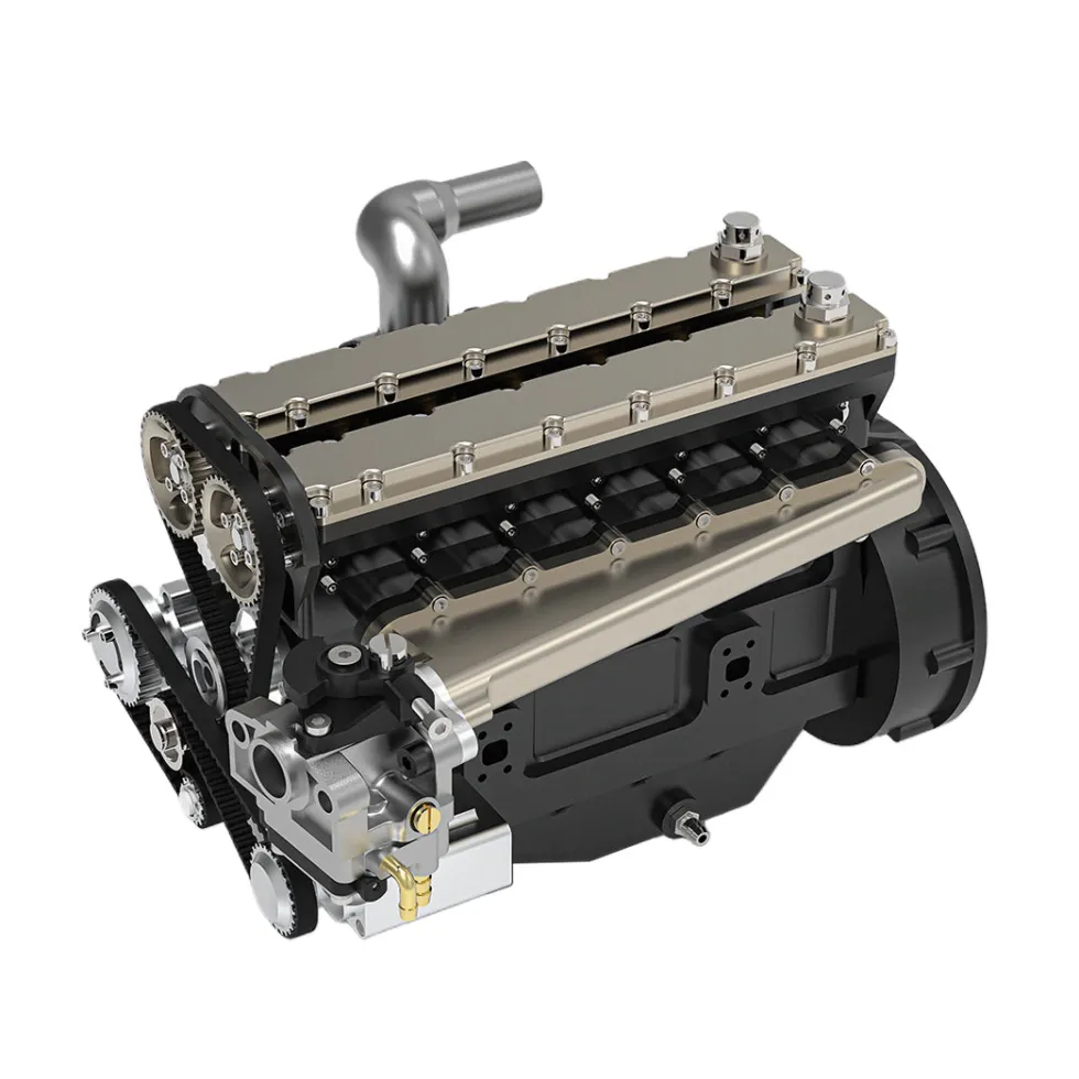 ENJOMOR GS-L6 1/5 Scale 28CC Inline 6-Cylinder DOHC 4-Stroke Water-Cooled Gasoline IC Engine Model
