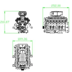 ENJOMOR Metal Supercharger for ENJOMOR GS-V12 Engine Model