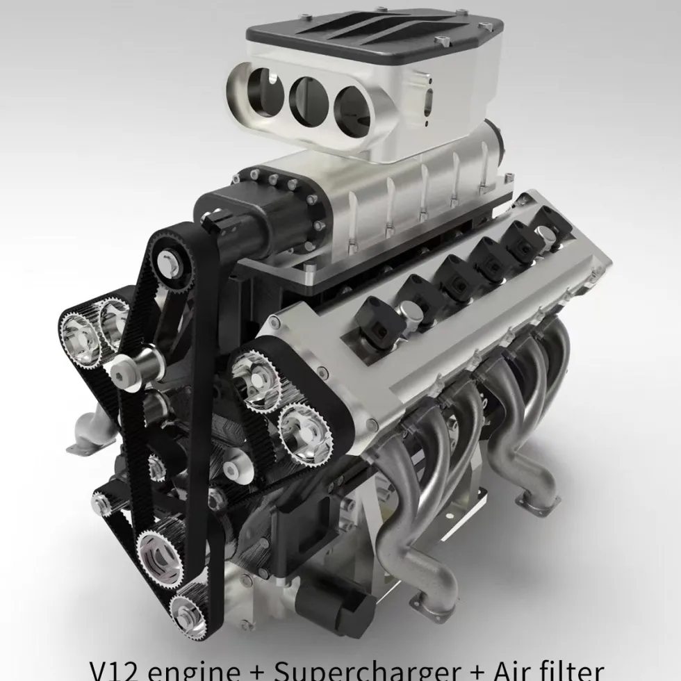 ENJOMOR Metal Supercharger for ENJOMOR GS-V12 Engine Model