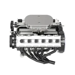 ENJOMOR V12 Engine GS-V12 72CC DOHC 4-Stroke 12-Cylinder 48-Valve Water-Cooled Electric Start Gasoline Engine Model - V12 Engine Model That Works