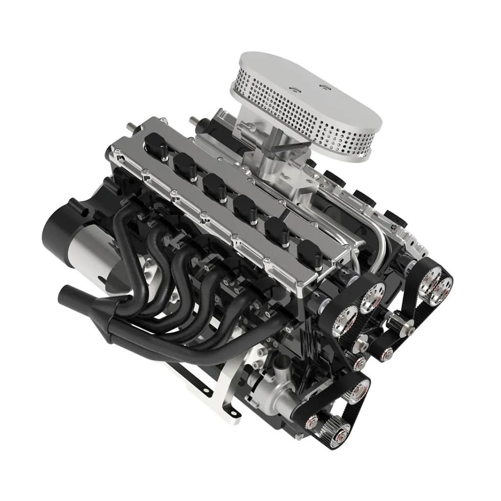 ENJOMOR V12 Engine GS-V12 72CC DOHC 4-Stroke 12-Cylinder 48-Valve Water-Cooled Electric Start Gasoline Engine Model - V12 Engine Model That Works