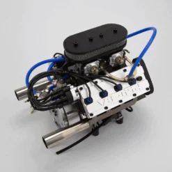 ENJOMOR V8 GS-V8 78CC DOHC Four-Stroke V-Shaped Eight-Cylinder Water-cooled Electric Gasoline Internal Combustion Engine Model - V8 Engine Model That Works