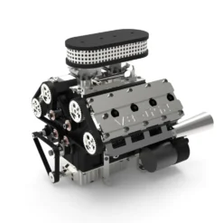 ENJOMOR V8 GS-V8 78CC DOHC Four-Stroke V-Shaped Eight-Cylinder Water-cooled Electric Gasoline Internal Combustion Engine Model - V8 Engine Model That Works