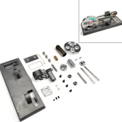 ENJOMOR Vintage γ-Type Stirling Engine Kit with Luminous Flywheel - STEM Toy