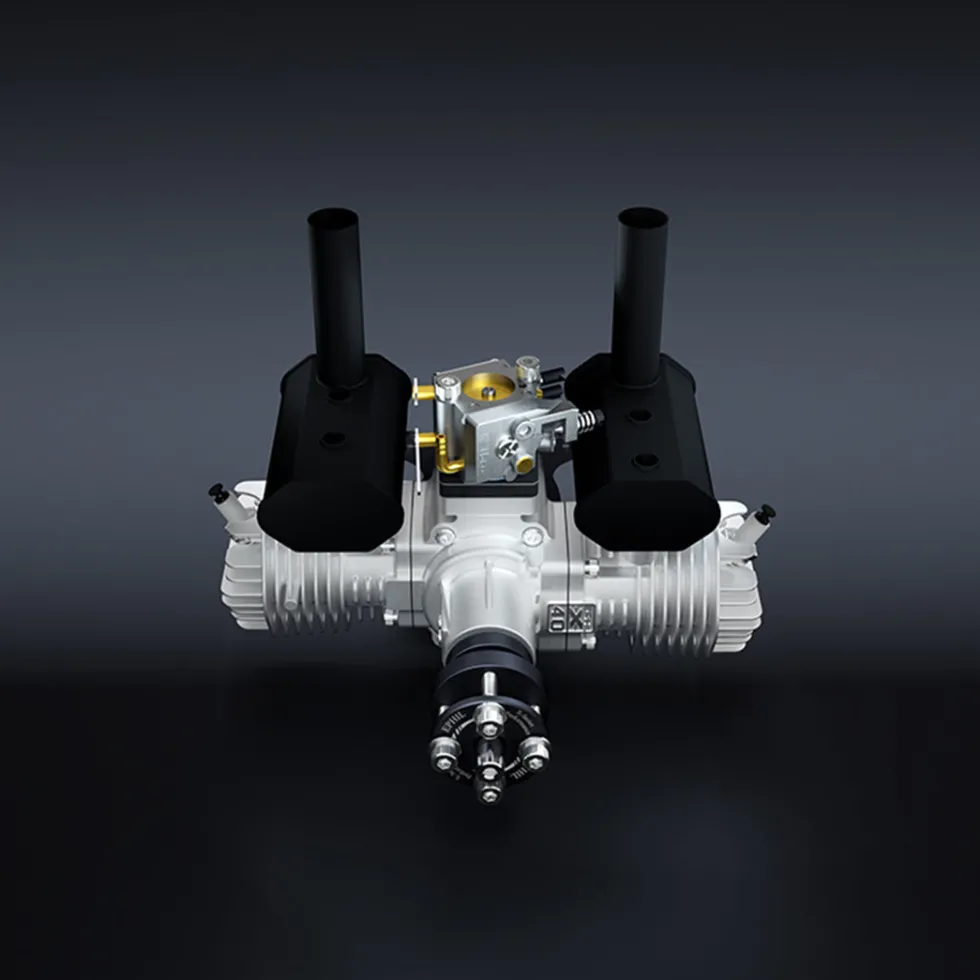 EPHIL XG-40cc-T Two-Stroke Twin-Cylinders Horizontally Opposed Gasoline Engine Model for Fixed-Wing Aircraft Models