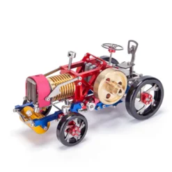 Flame Eater Vacuum Engine Stirling Wheel Tractor Model Educational Mechanical Vehicle Artwork