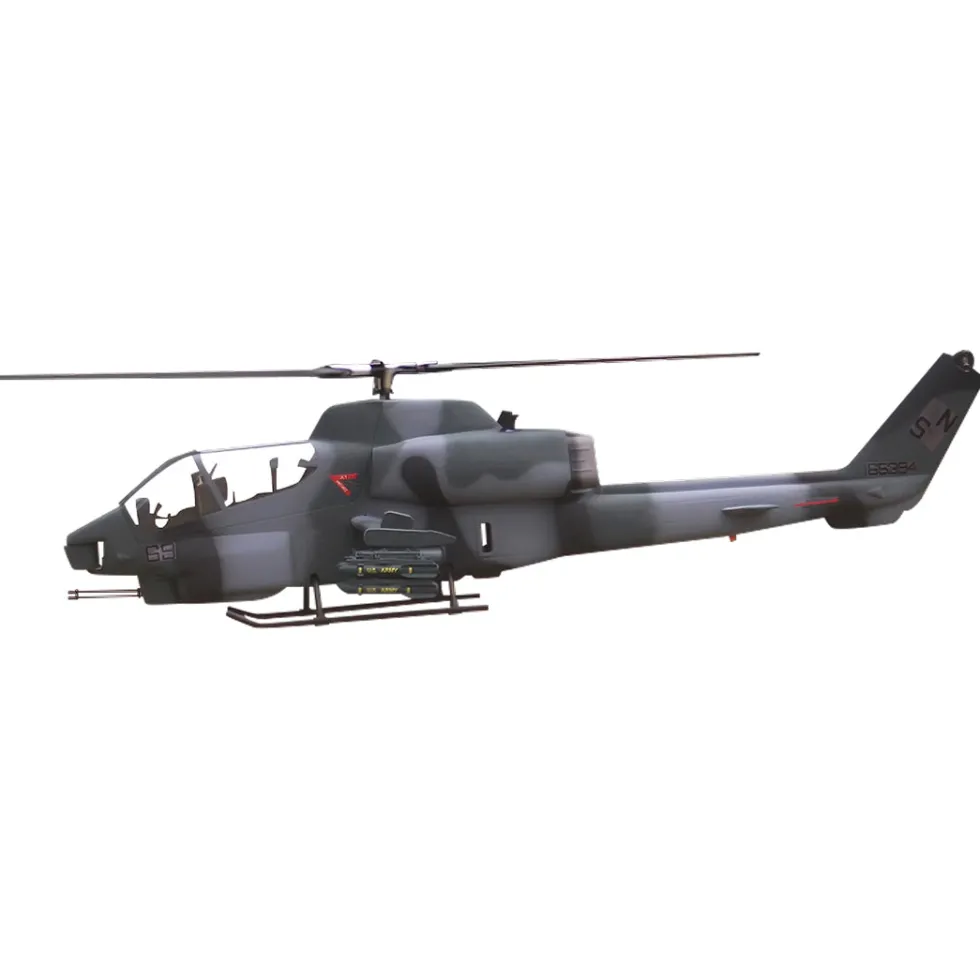 FLISHRC FL500 Bell AH-1 Cobra 500-Class 2.4GHz 6CH Scale RC Helicopter with L7 Flight Controller, 4-Mode GPS Positioning, Realistic Cockpit – RTF Remote Control Helicopter
