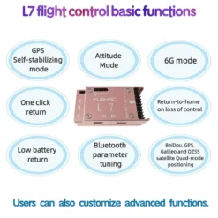 FLISHRC FL500 EC135 500-Class 2.4GHz 6CH Scale RC Helicopter – L7 Flight Controller & 4-Mode GPS Precision Positioning (RTF)