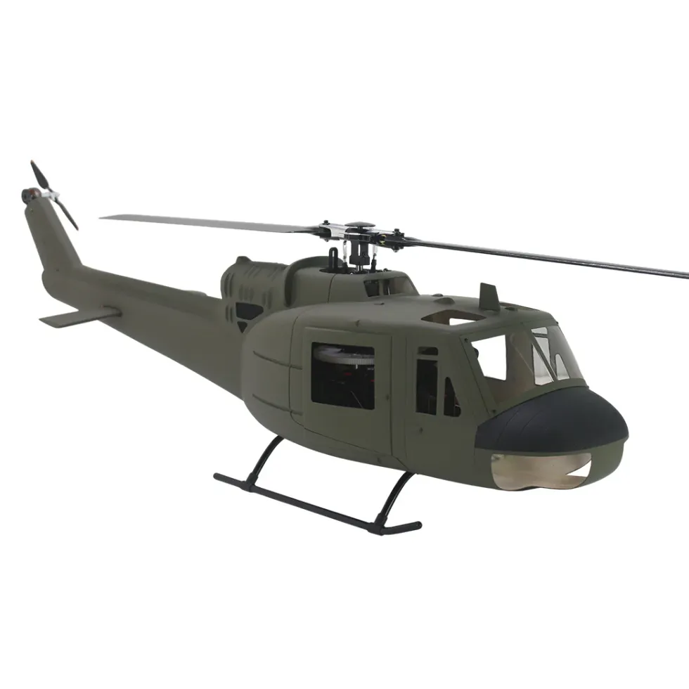 FLISHRC FL500 UH-1 Huey 500-Class 2.4G 6CH Scale RC Helicopter with L7 Flight Controller & 4-Mode GPS Positioning
