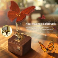 Flying Butterfly Model Kit 3D Dynamic Mechanical Crafts Kinetic Butterfly Model Kit for Kids, Teens, and Adults