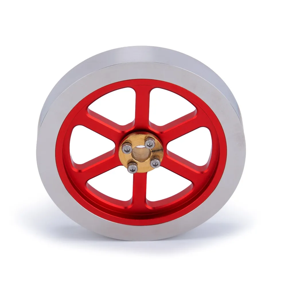 Flywheel Anodized Polished Engine Accessory for ENJOMOR Hit and Miss 6CC Engine Models