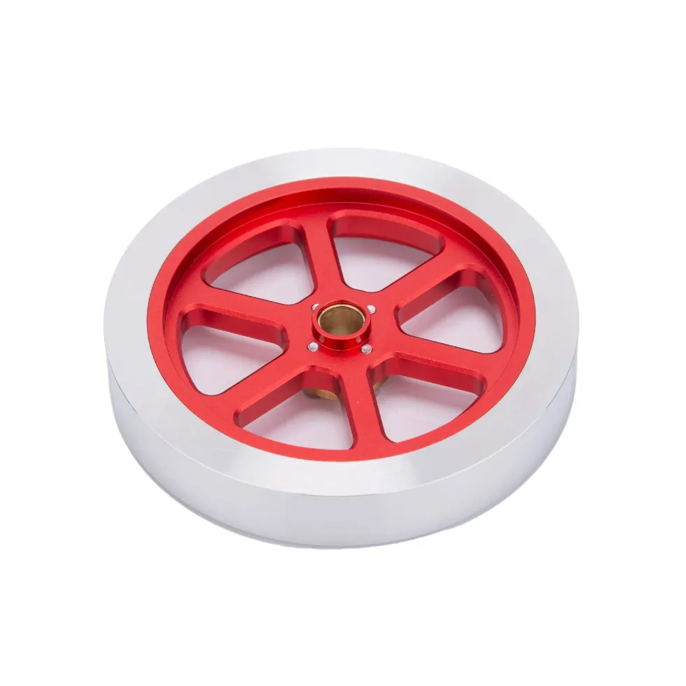 Flywheel Anodized Polished Engine Accessory for ENJOMOR Hit and Miss 6CC Engine Models