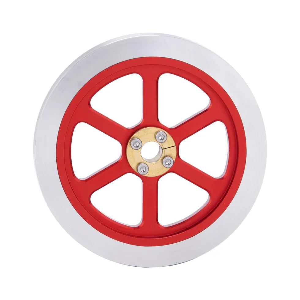 Flywheel Anodized Polished Engine Accessory for ENJOMOR Hit and Miss 6CC Engine Models