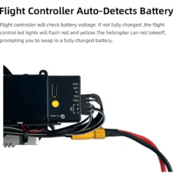 FLYWING BELL-407 470 Size 2.4G 6CH Military RC Helicopter Model With ACE Flight Controller, GPS, Quick Release Rotors and Adjustable Left/Right-Handed Controls (RTF Version)