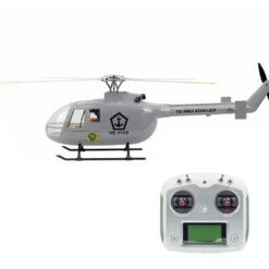 FLYWING BO105 470 Size 2.4G 6CH Military RC Helicopter With H1 Flight Controller,GPS and Adjustable Left/Right-Handed Controls