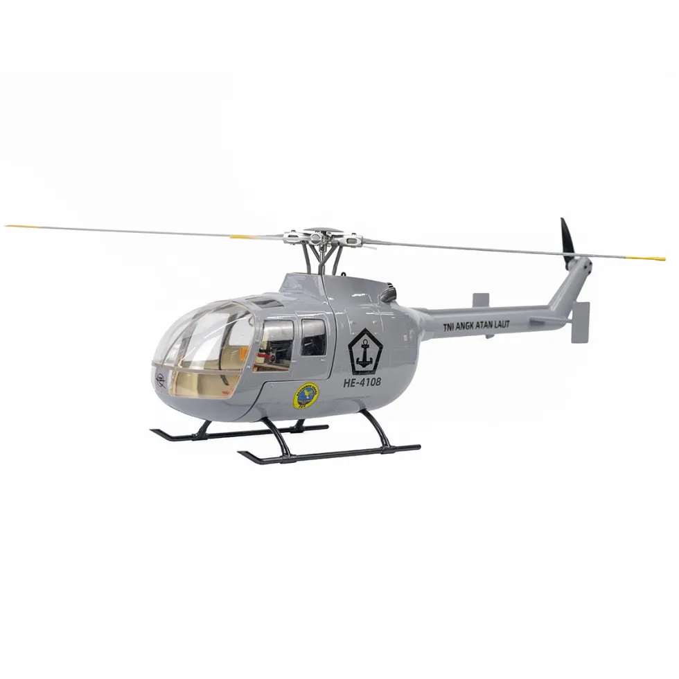 FLYWING BO105 470 Size 2.4G 6CH Military RC Helicopter With H1 Flight Controller,GPS and Adjustable Left/Right-Handed Controls