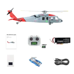 FLYWING MH-60T 2.4G 6CH 470-Class Quick-Release 4-Rotor Scale RC Military Helicopter Model with ACE Flight Controller, GPS Positioning & Left/Right-Hand Control