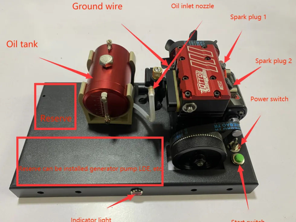 Gas Conversion Kit for TOYAN FS-L200AC Nitro Engine - OTTO MOTOR & SEMTO ENGINE Version