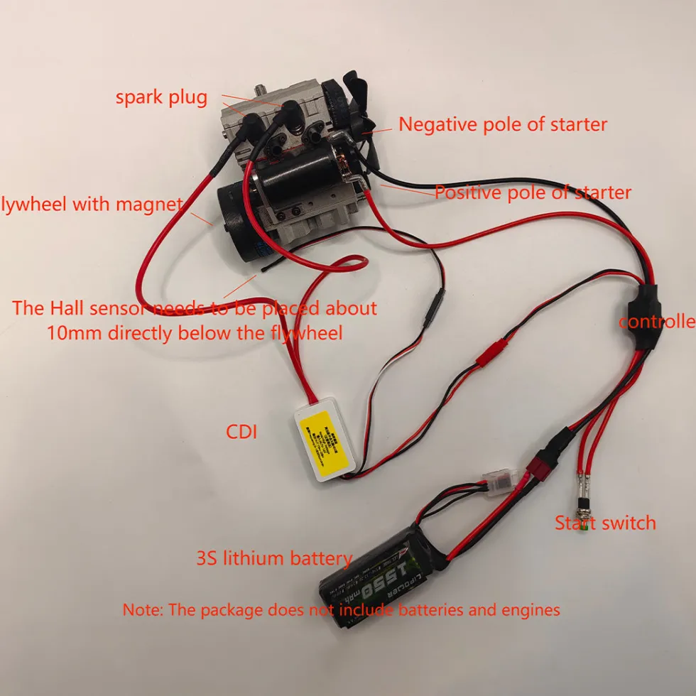 Gas Conversion Kit for TOYAN FS-L200AC Nitro Engine - OTTO MOTOR & SEMTO ENGINE Version