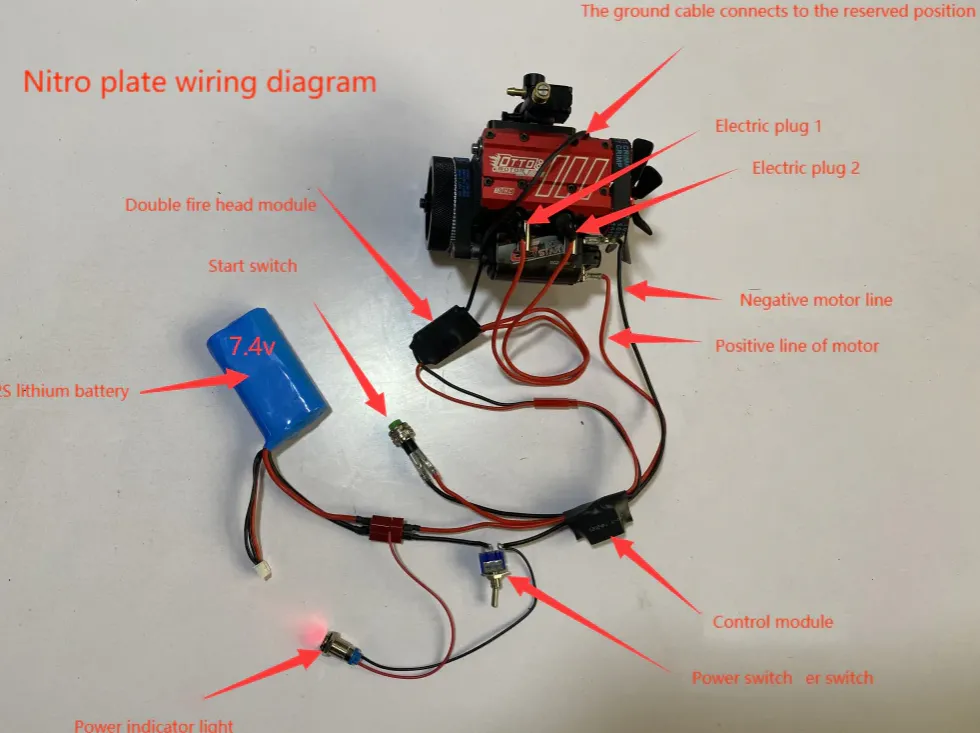 Gasoline Engine Conversion Kit for SEMTO ST-NF2 Nitro Engine Model Kit