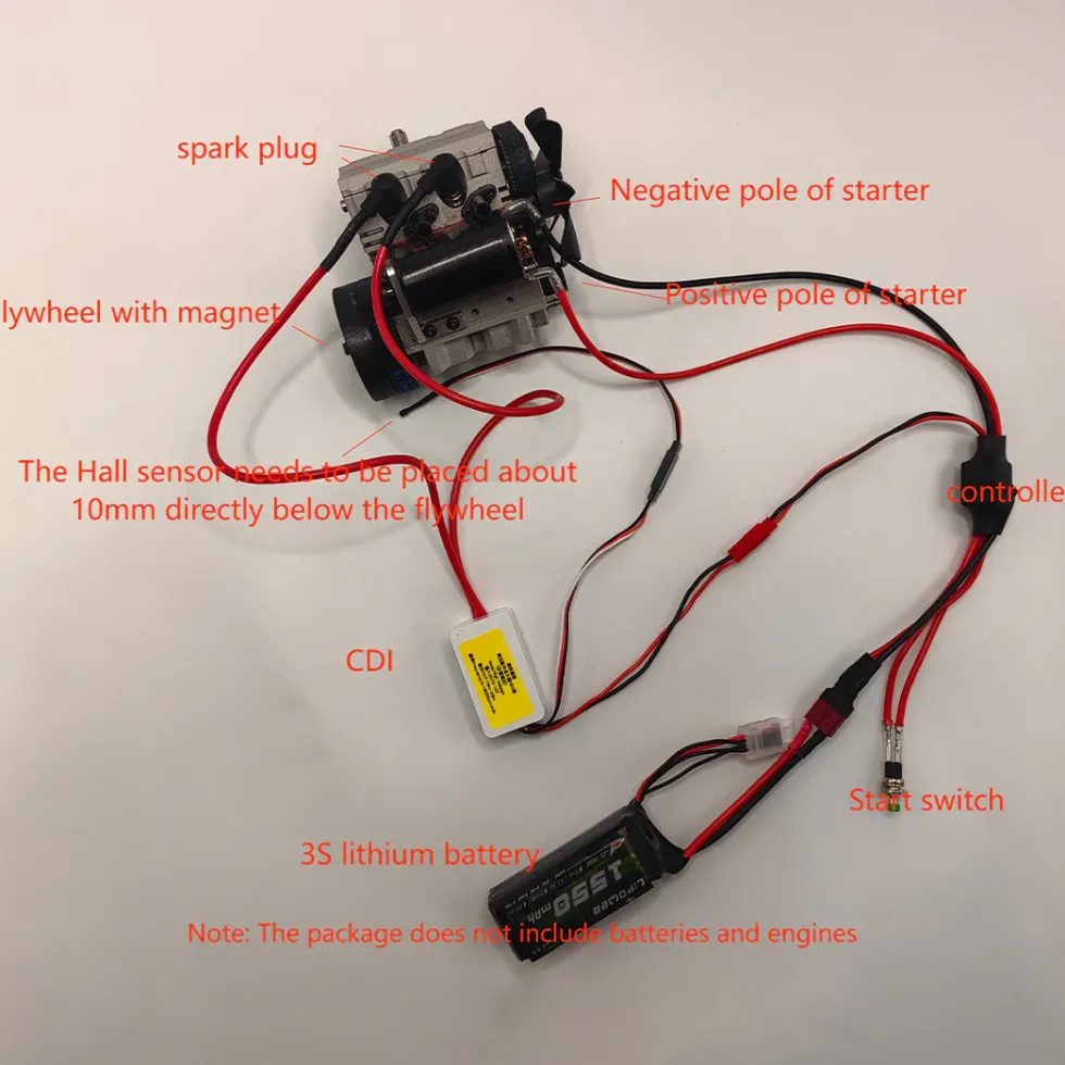 Gasoline Engine Conversion Kit for SEMTO ST-NF2 Nitro Engine Model Kit