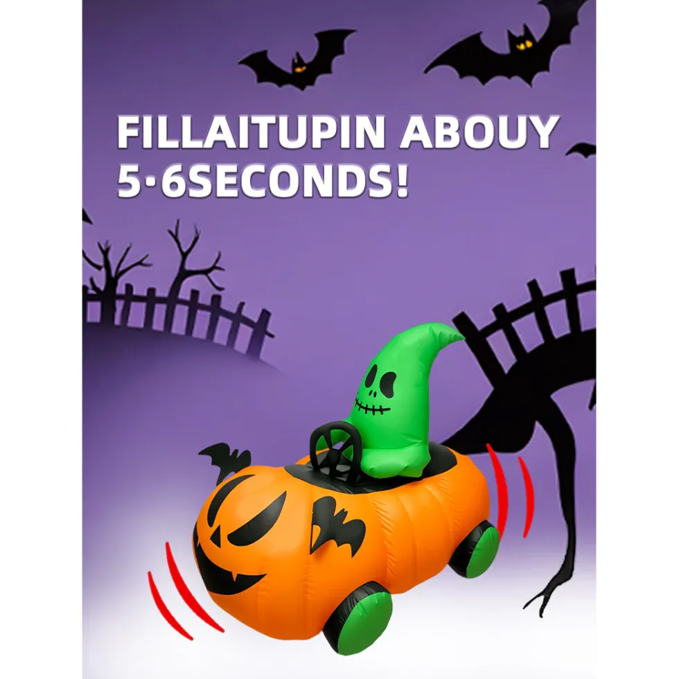 2.4Ghz Inflatable Pumpkin Street Racing RC Car Halloween Gift RTR