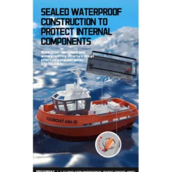 1/72 2.4Ghz RC Electric Tugboat Model RTR Version