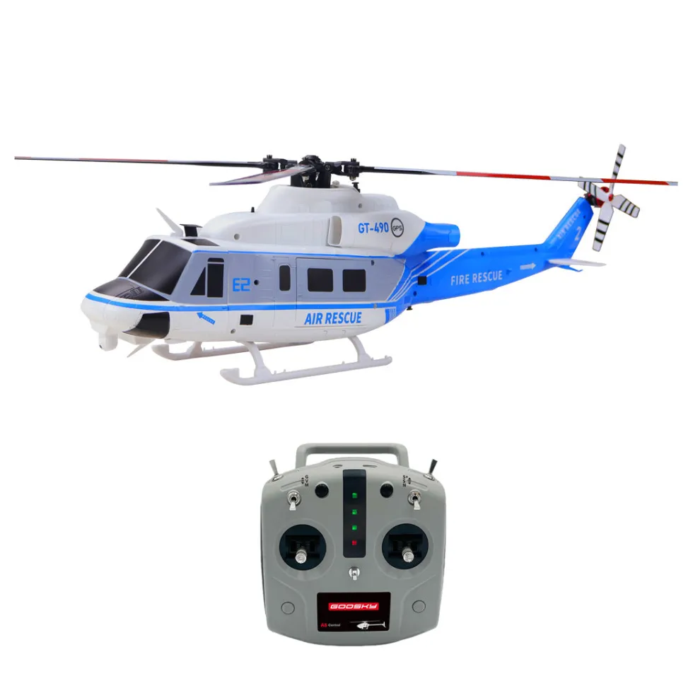 GOOSKY E2 UH-1Y 2.4G 6CH Dual Brushless Direct Drive RC Rescue Simulation Helicopter Model with Lidar positioning