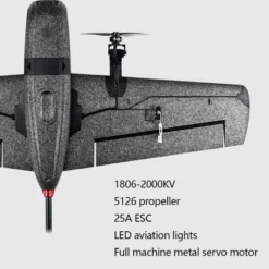 HEEWING Ranger T1 VTOL 2.4G EPP Vertical Takeoff and Landing Fixed-Wing RC Aircraft with FPV Camera Mount and Flight Controller