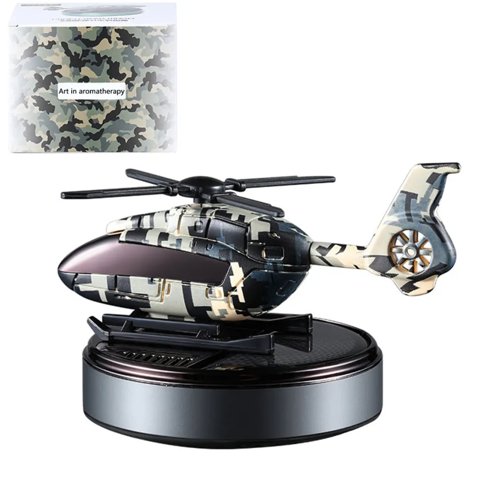 Helicopter-Inspired Solar Car Air Freshener-Elegance & Aromatherapy