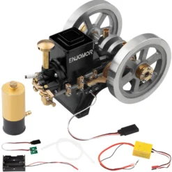 Hit and Miss Engine 6cc Metal Single Cylinder 4-Stroke IC Engine with Ignition Device Gift Collection