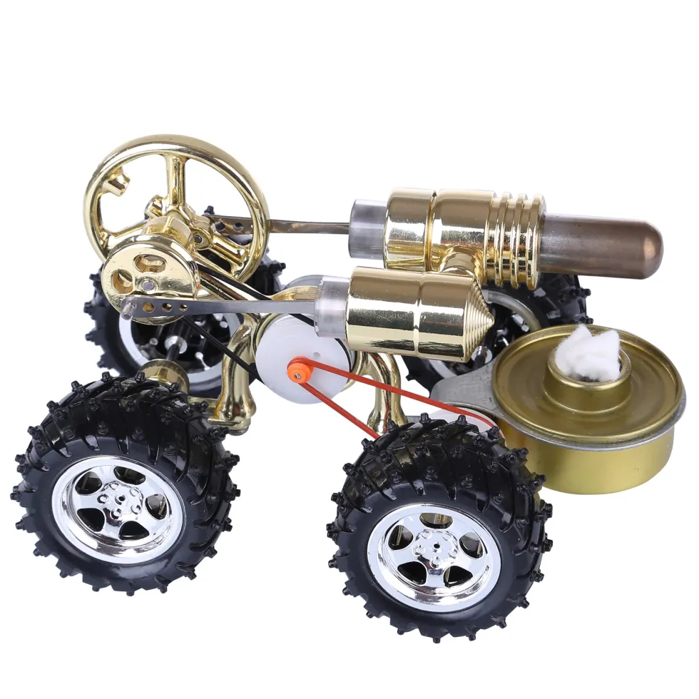 Hot Air Stirling Engine Car Engine Model Science Experiment Educational Toy