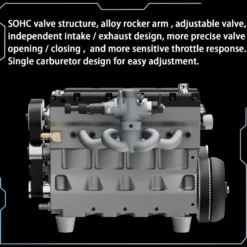 HOWIN L4 Engine 17.2cc SOHC Inline 4 Cylinder 4 Stroke Water-cooled Electric Nitro IC Engine Model
