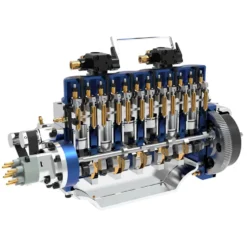 HOWIN L6-210 Engine 1/8 Scale 21cc Mini Inline 6 Cylinder 4 Stroke Water-cooled L6 Gasoline Engine Model Kit