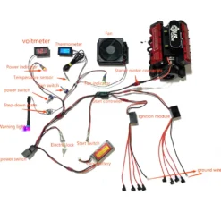 HOWIN×TOYAN V8 Engine FS-V800 Base and Bracket Set