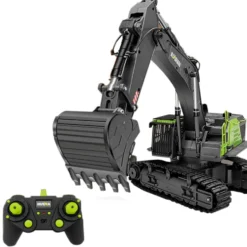HUINA 4-in-1 1: 14 22CH 2.4G RC Excavator Remote Control Truck Electric Engineering Vehicle Model Unique Gift for Kids, Teens and Adults