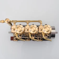 KACIO LS3-13S Steam Engine 3-cylinder Reciprocating Engine with Oil Cup Reverse Rotation Steam Model Boat