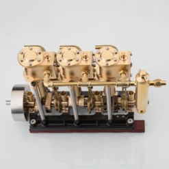 KACIO LS3-13S Steam Engine 3-cylinder Reciprocating Engine with Oil Cup Reverse Rotation Steam Model Boat