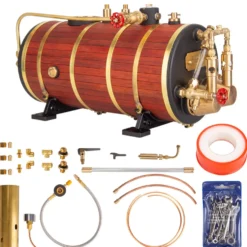 KACIO WS100XL 1000mL Horizontal Steam Boiler for Model Ship Steam Engine