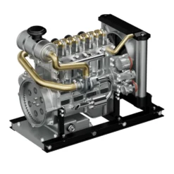 L4 Diesel Engine Model Kit that Works - Build Your Own Diesel Engine - TECHING 1: 10 Full Metal Mini L4 4 Cylinder Engine OHV Inline 4 Cylinder Engine Model Kit 300+PCS