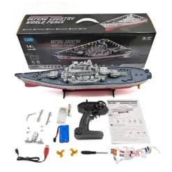 LHD-881 1/390 2.4G RC Electric High-Frequency Twin-Engine Battleship Model