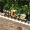 Live Steam Locomotive Model Train Engine 1:87 Ho Scale with Steam Engine Boiler Fuel Tank Track