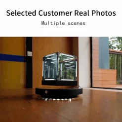Magnetic Levitation Cube Desk Decor