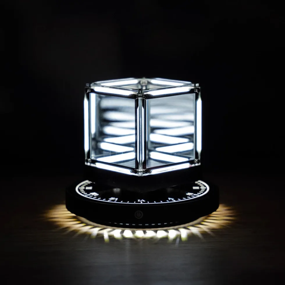 Magnetic Levitation Cube Desk Decor