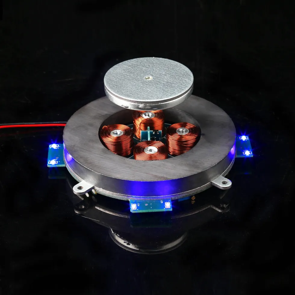 Magnetic Levitation Module DIY Maglev Furnishing Articles Kit Precise 500g Digital Movement Module with LED Light