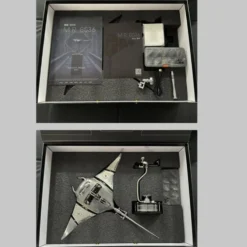 Manta Ray Mechanical Marine Biological 3D Metal Assembly Model with Lights