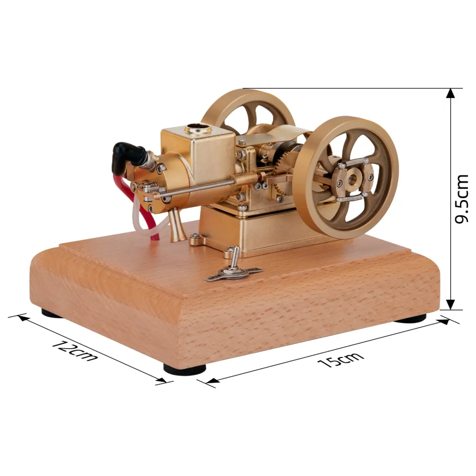M17 1.6cc Mini Micro Hit and Miss Engine Evaporated Water-cooled 4 Stroke Horizontal Gasoline Engine Internal Combustion Engine Model