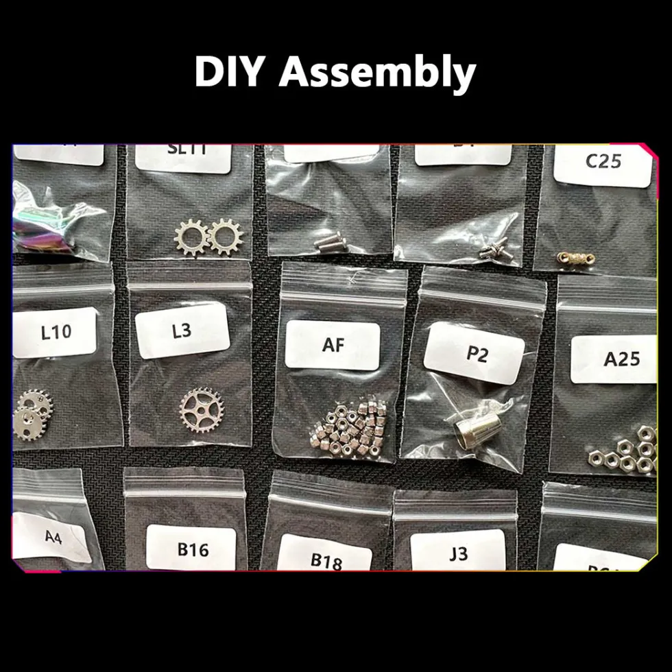 Mechanical Firefly 3D Metal DIY Insect Metal Assembly Model Colorful Parts Decoration 200PCS
